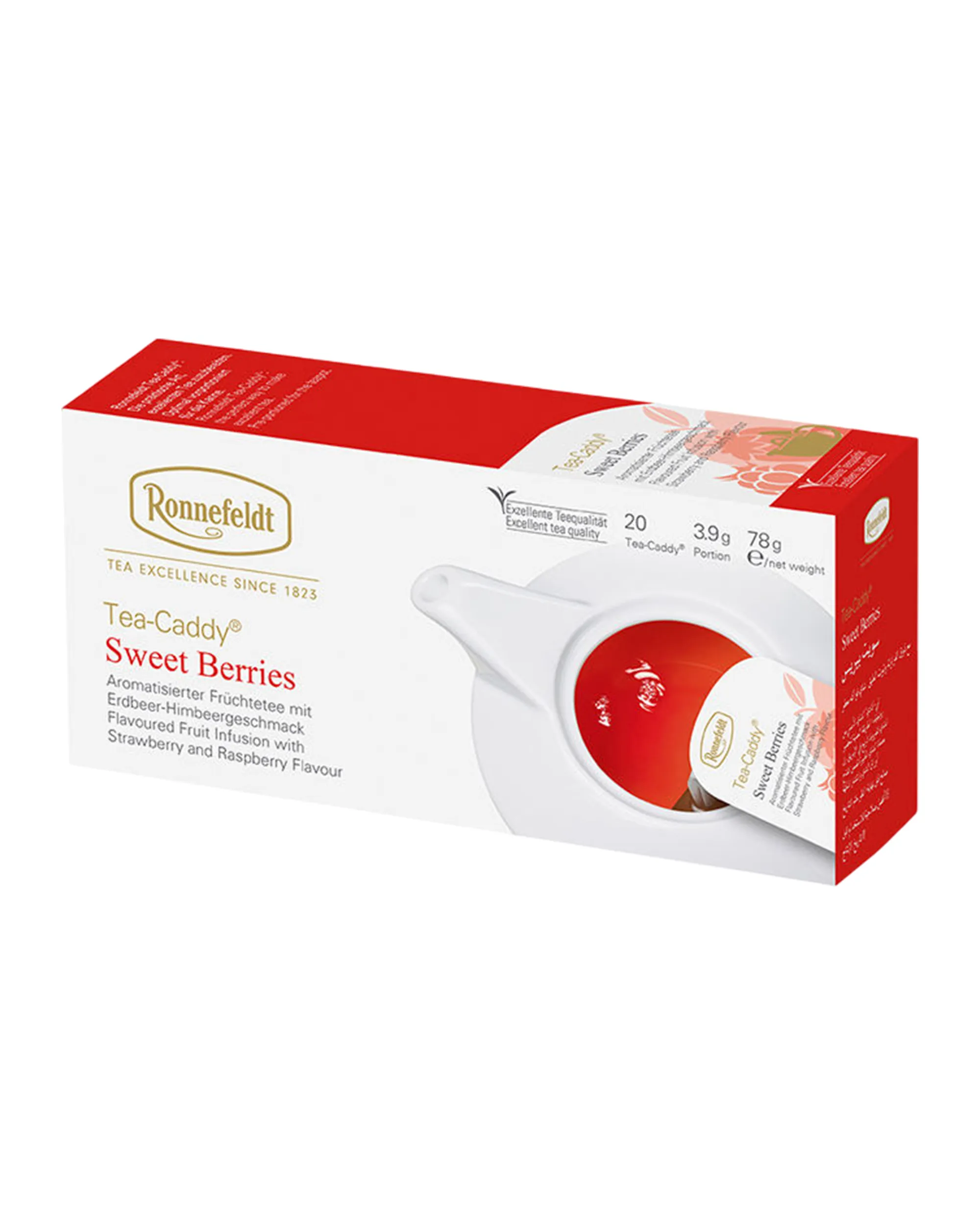 Sweet Berries Tea Caddy - 20 Tea Bags
