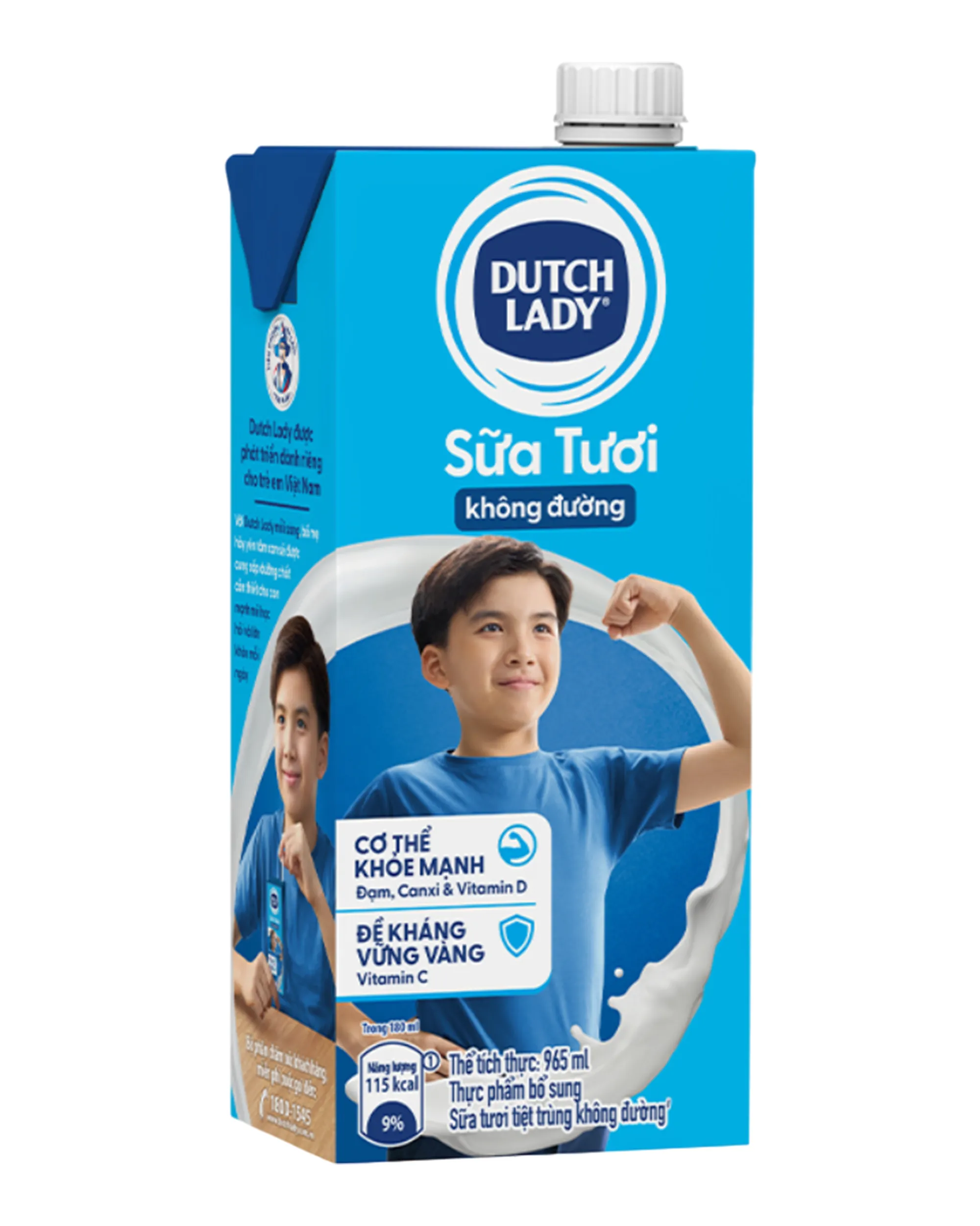 Unsweetened Fresh Milk - 965ml