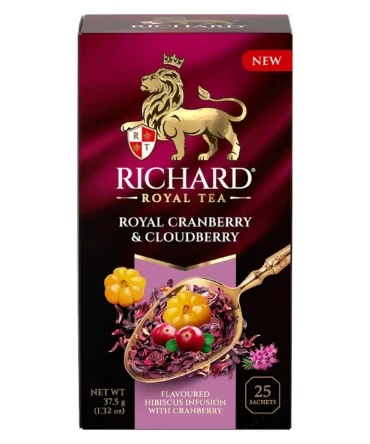 Cranberry & Cloudberry Flavored Black Tea - 25 Tea Bags
