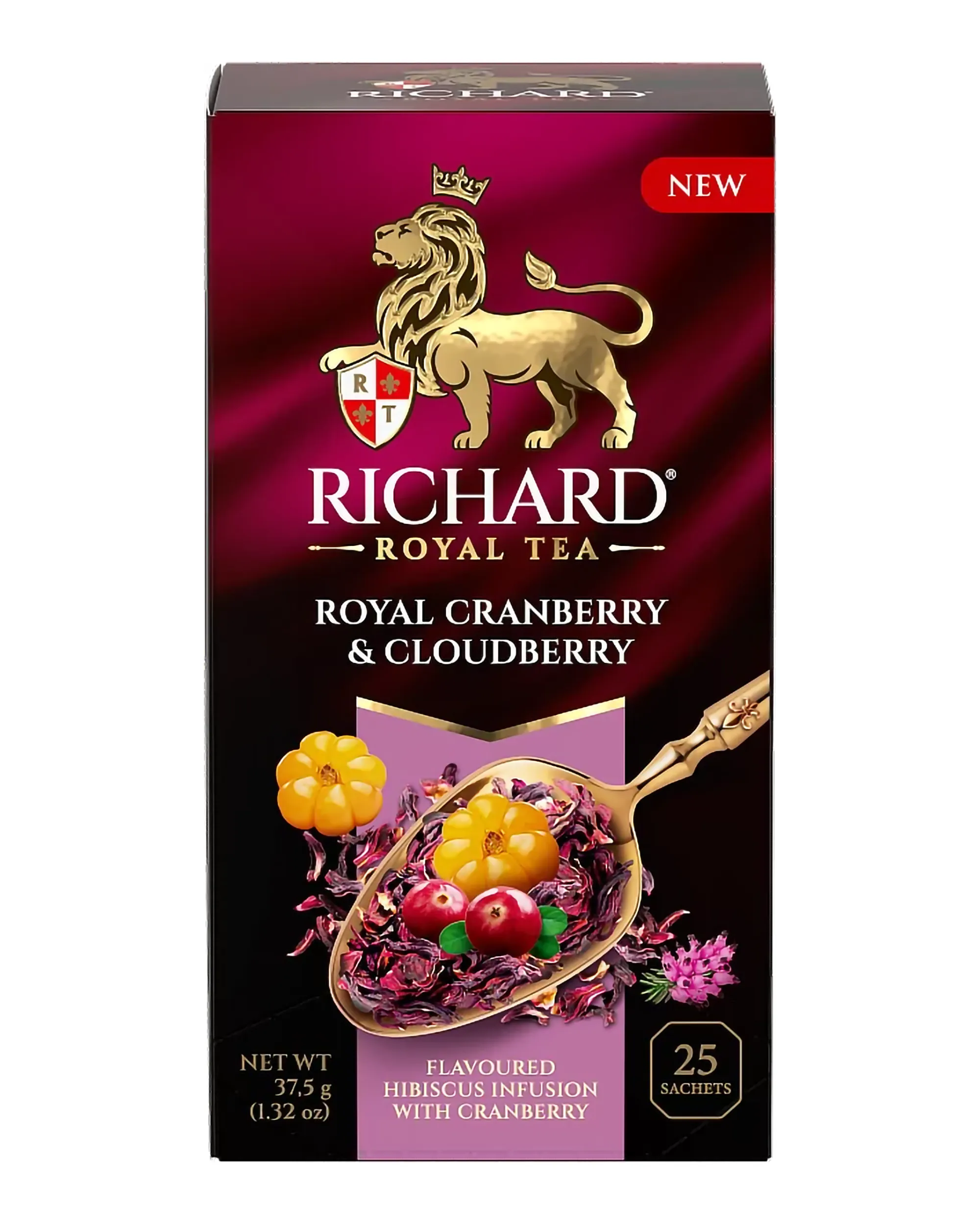Cranberry & Cloudberry Flavored Black Tea - 25 Tea Bags