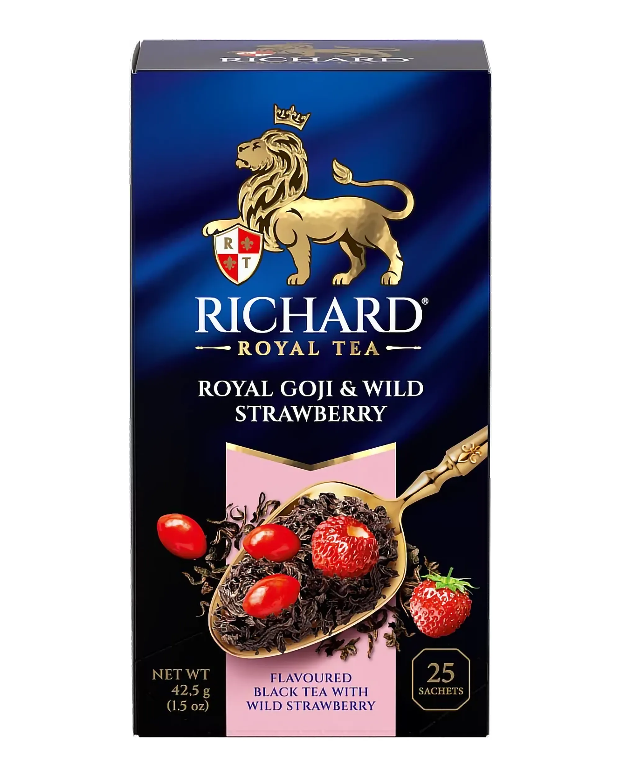 Goji & Wild Strawberry Flavored Black Tea - 25 Tea Bags