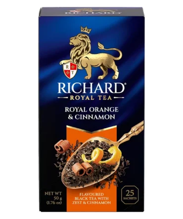 Orange & Cinnamon Flavored Black Tea - 25 Tea Bags