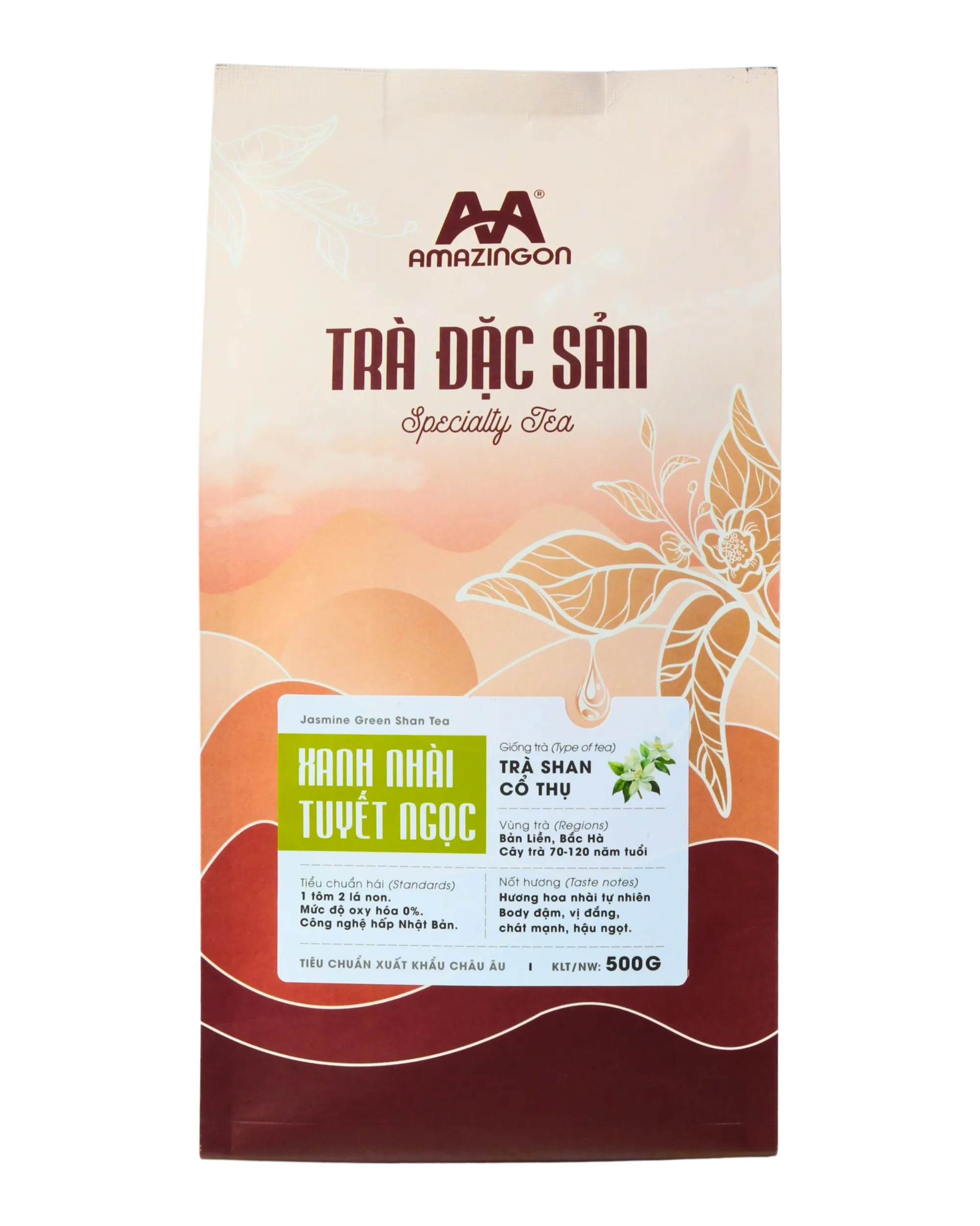 Xanh Nhai Tuyet Ngoc Jasmin Green Tea - 500g