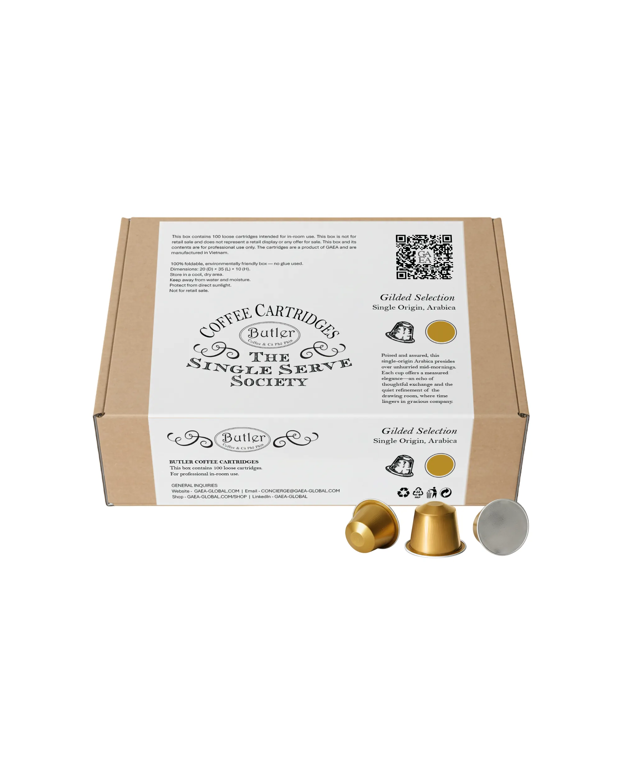 Gilded Selection Coffee Capsules - 100 Capsules