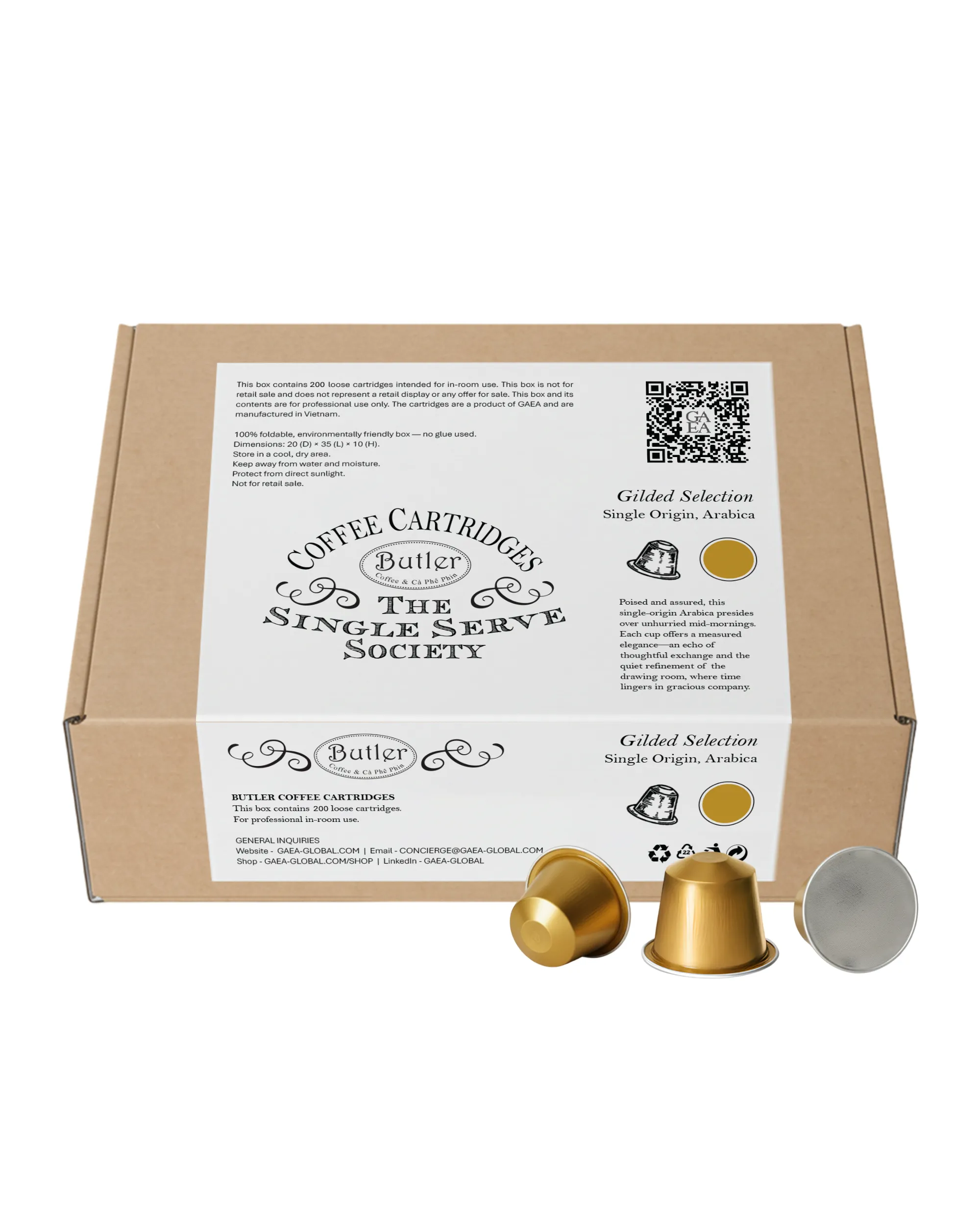 Gilded Selection Coffee Capsules - 200 Capsules