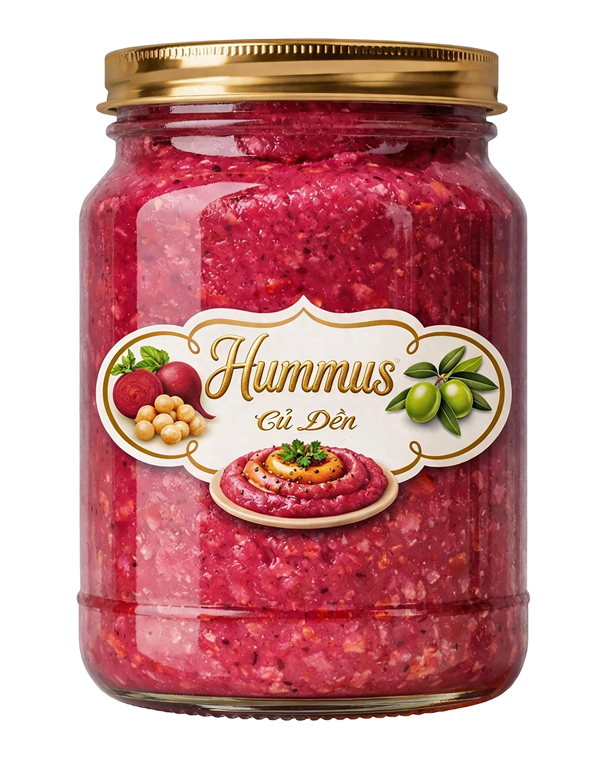 မုန်လာဥနီ Hummus – ၇၅၀ ဂရမ်